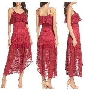 NWT Anthro Foxiedox Rayna Assymetrical Lace Dress Wedding Guest Bridesmaid